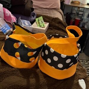 Polka Dot and Candy Corn Kids Tote Bags